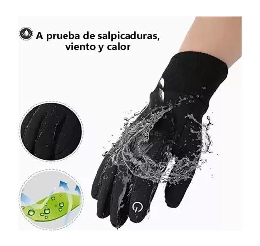 GUANTES DE MOTO IMPERMEABLES TERMICOS TOUCH SPORTS TALLA M COLOR NEGRO - 4