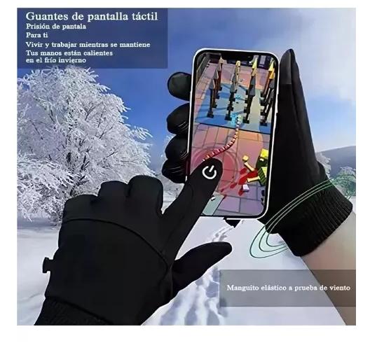 GUANTES DE MOTO IMPERMEABLES TERMICOS TOUCH SPORTS TALLA M COLOR NEGRO - 6