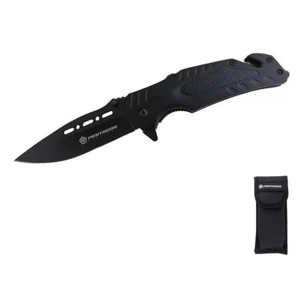 CUCHILLO TÁCTICO NAVAJA PENTAGON CAZA SUPERVIVENCIA CAMPING COLOR HANNIBAL ACERO - 1