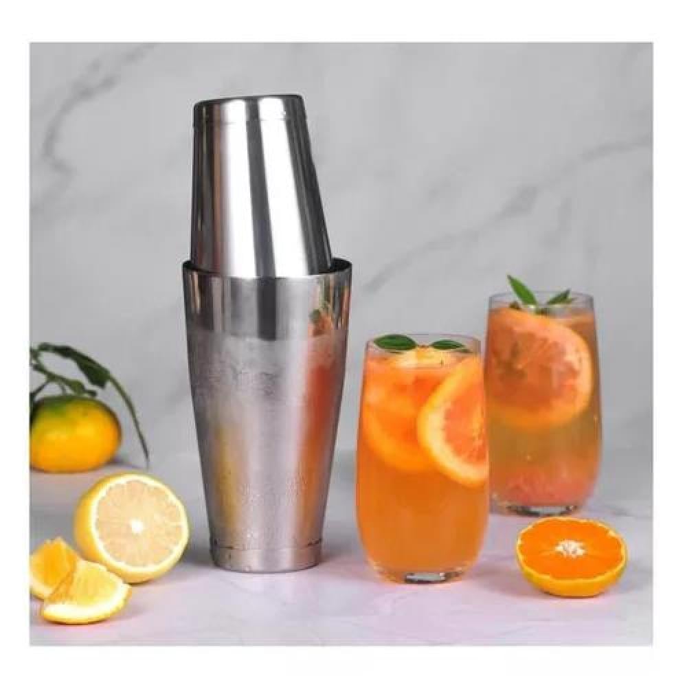 COCTELERA AMERICANA SHAKER BOSTON GRANDE PLATEADO - 3