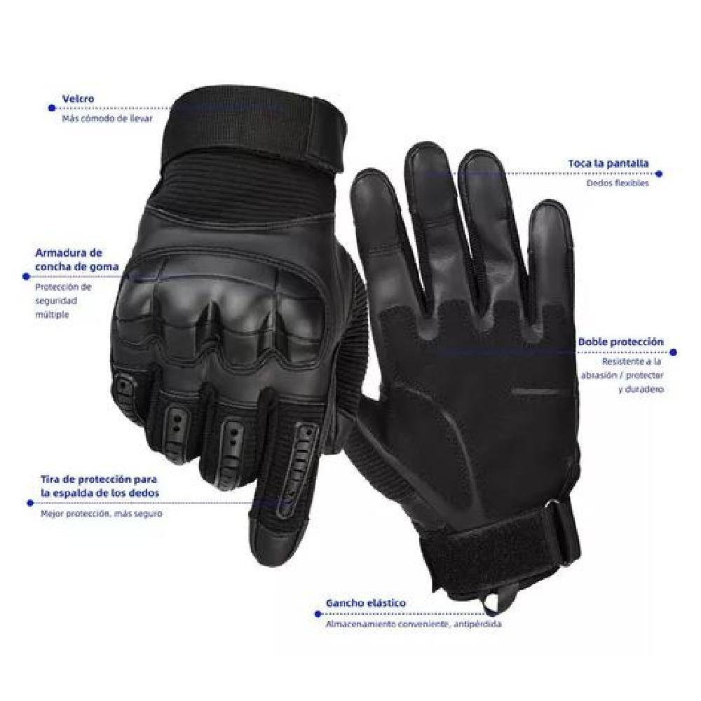 GUANTES DE CUERO CON PANTALLA TÁCTIL PARA MOTOCICLETA TALLA M - 2