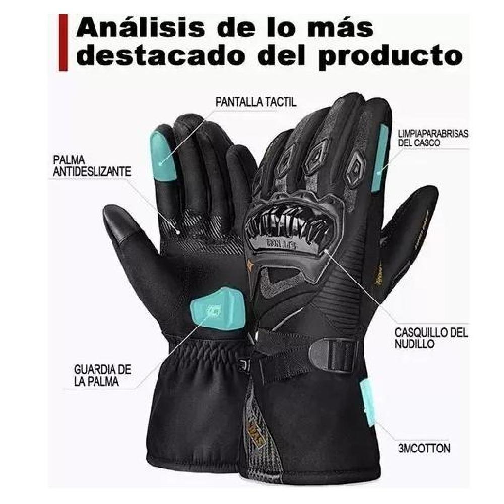 GUANTES SUOMY INVIERNO IMPERMEABLE PARA MOTOCICLISTA TÉRMICO TALLA L - 2