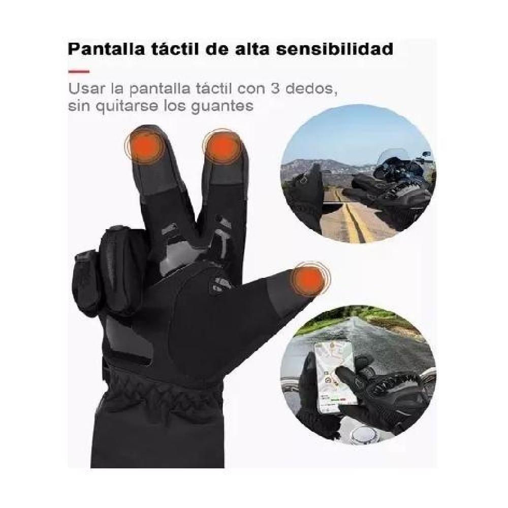GUANTES SUOMY INVIERNO IMPERMEABLE PARA MOTOCICLISTA TÉRMICO TALLA L - 4