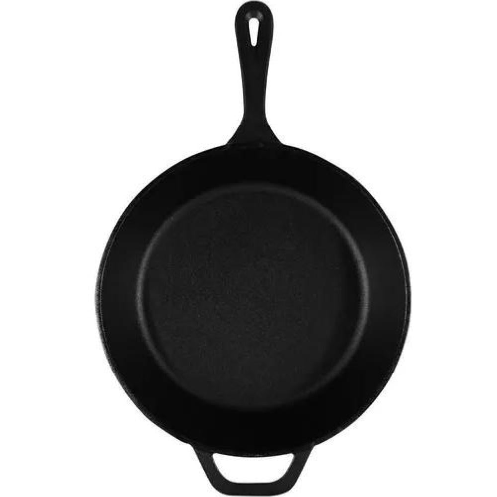 DUTCH OVEN Ø26CM 2 SARTENES HIERRO FUNDIDO + 2 GRIP - CUKIN NEGRO - 2