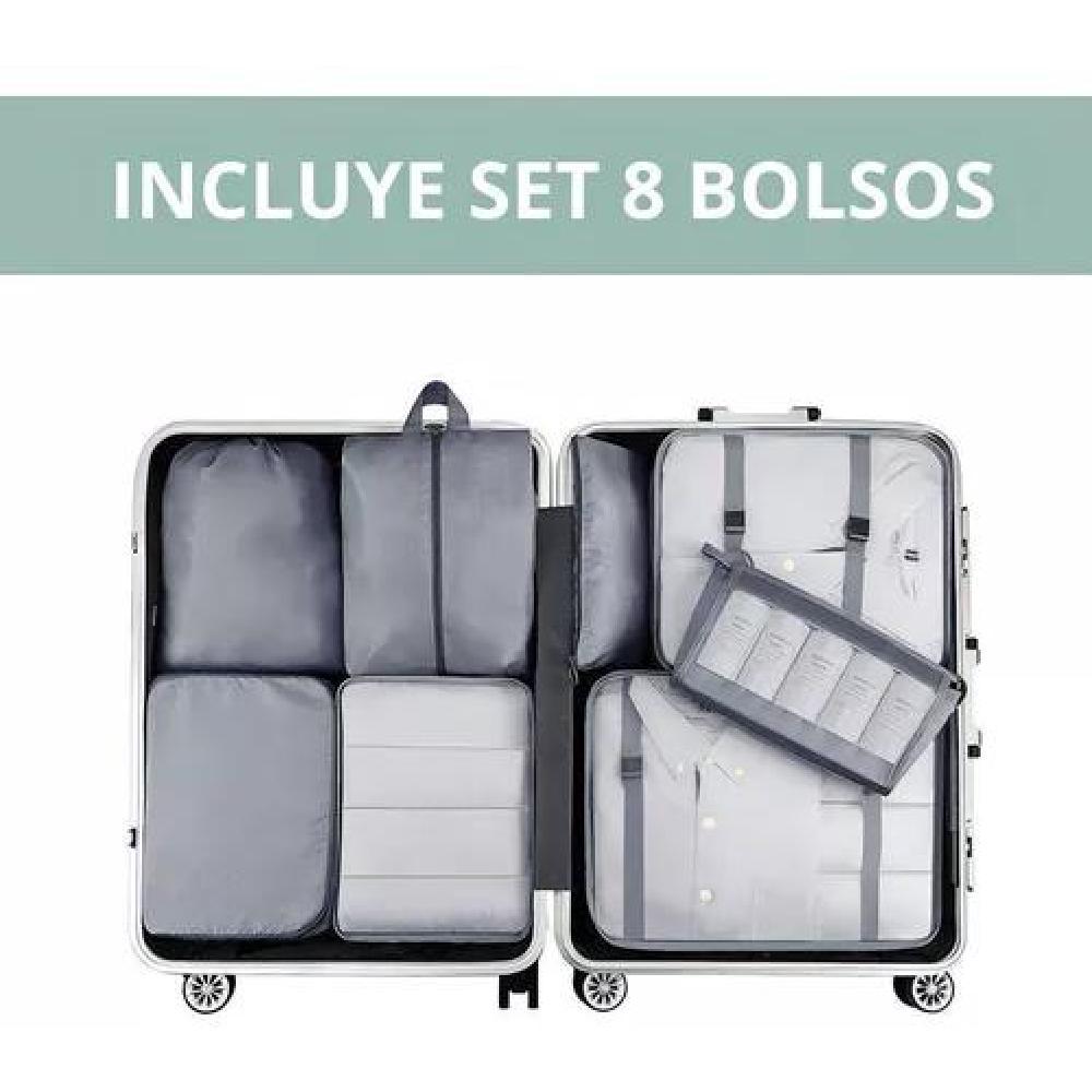 PACK X8 BOLSAS ORGANIZADORAS COLOR NEGRO ACERO - 2