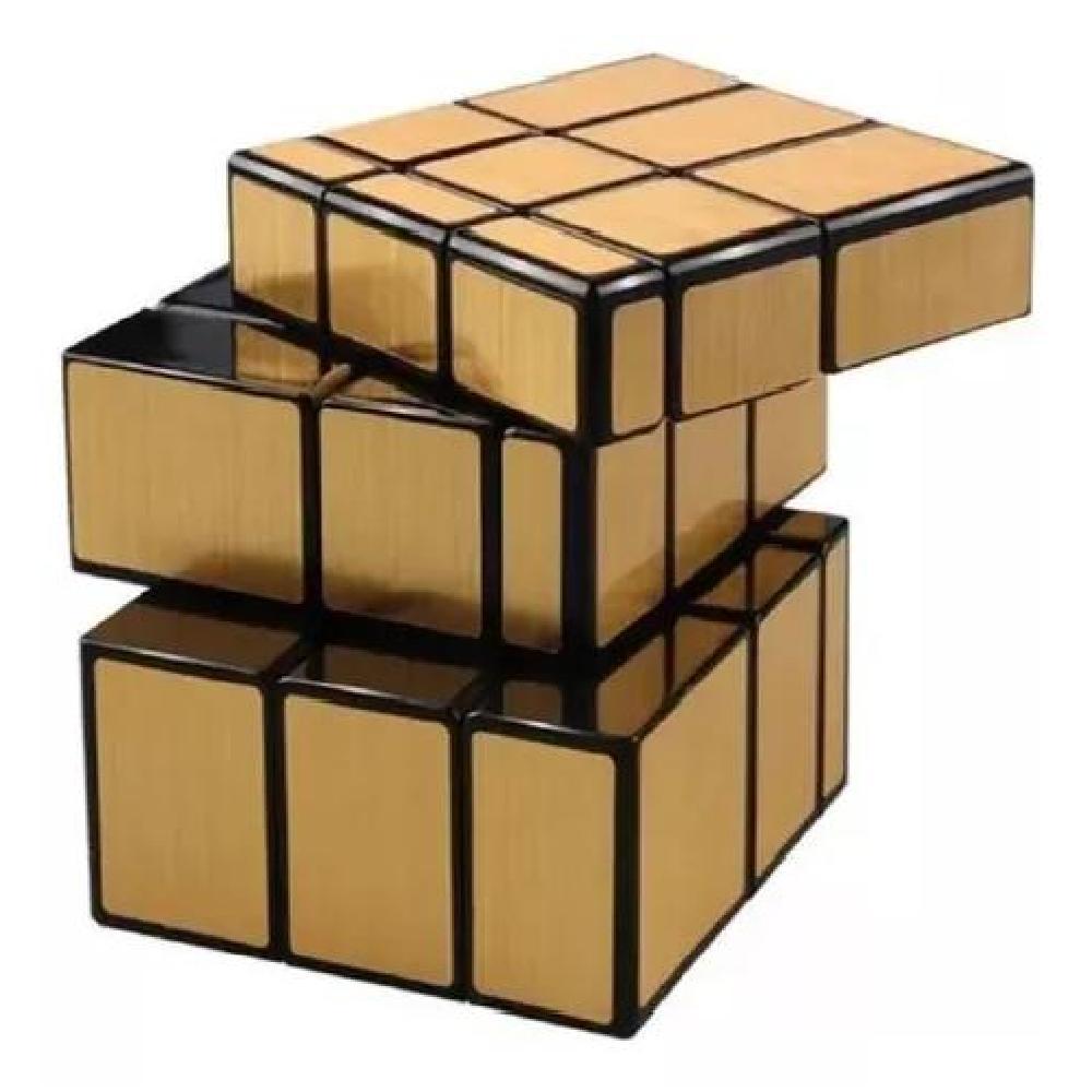 CUBO MIRROR 3X3 DORADO Y PLATEADO VELOCIDAD - 1