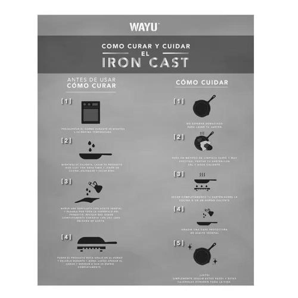 DISCO IRON CAST WAYU COLOR NEGRO - 5