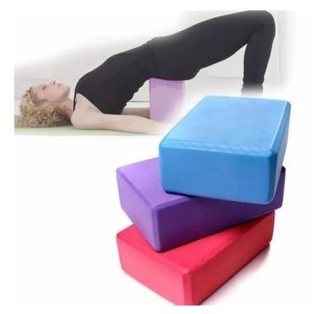 LADRILLO YOGA CUBO GOMA EVA BLOQUE FILATES FITNESS PACK DE 2 - 3