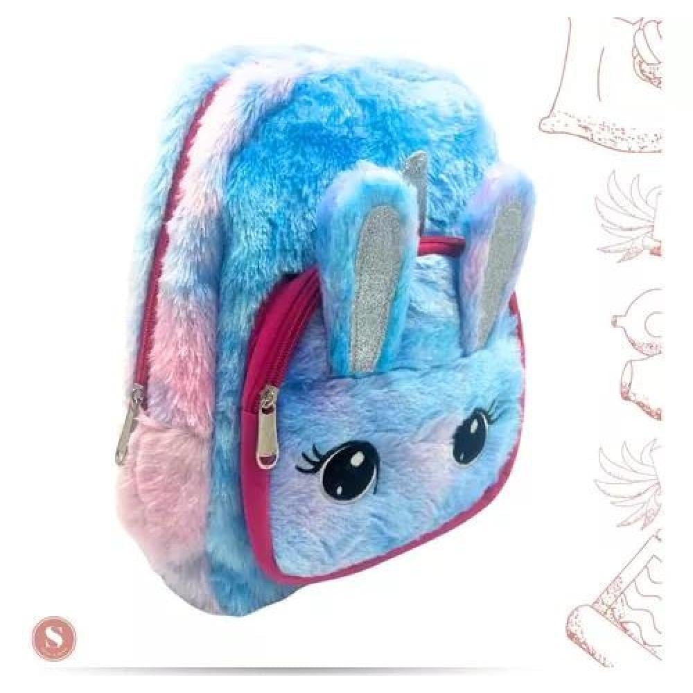 MOCHILA UNICORNIO KAWAII NIÑA INFANTIL PELUDITA FELPA - 2