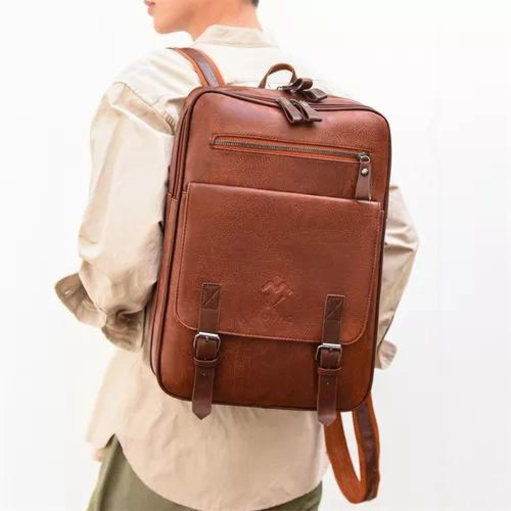 MOCHILA MV MOVAC ELITE URBANA, 22 L, DE CUERO ECOLÓGICO PARA ADULTOS - 4