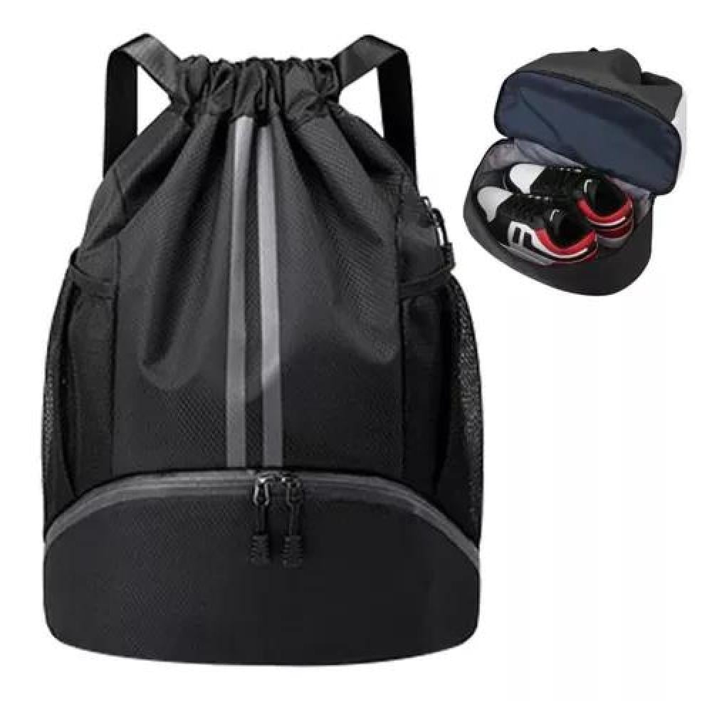 MOCHILA BALONCESTO BOLSO CON CORDÓN BOLSA EQUITACIÓN ACERO - 1