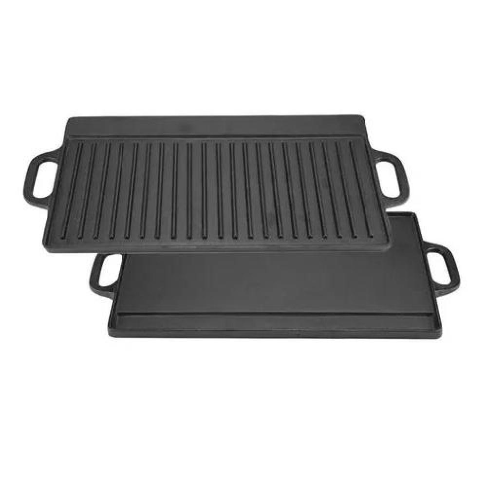 PLANCHA CHURRASQUERA REVERSIBLE FIERRO FUNDIDO 50X23 CM - 1
