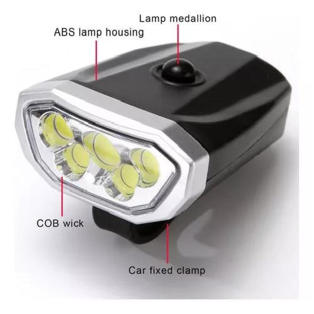 LUZ LED LUZ10 BICICLETA RECARGABLE LUZ DELANTERA TRASERA LINTERNA COLOR UNICO - 6
