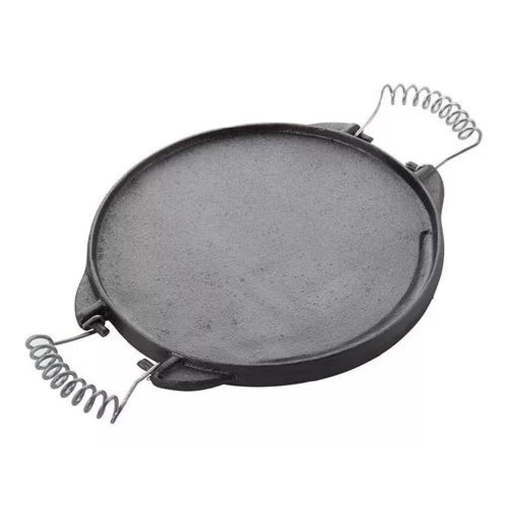 PLANCHA CHURRASQUERA REVERSIBLE FIERRO FUNDIDO 25CM COCINA - 2