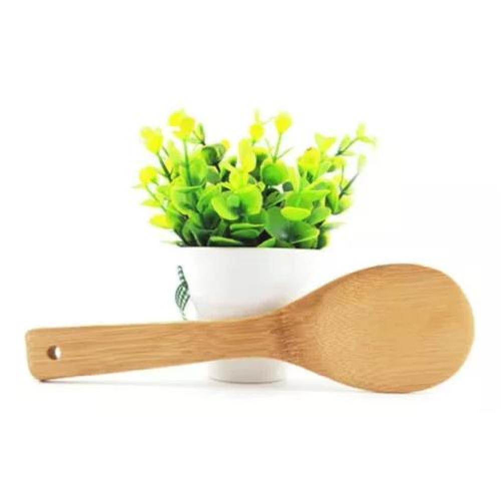 PACK 12 CUCHARA DE MADERA BAMBÚ PARA COCINA 30CM - 3