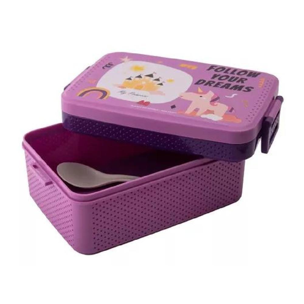 SET LONCHERA FIAMBRERA BOTELLA P/ NIÑOS (AS) DISEÑO INFANTIL COLOR VIOLETA - 5