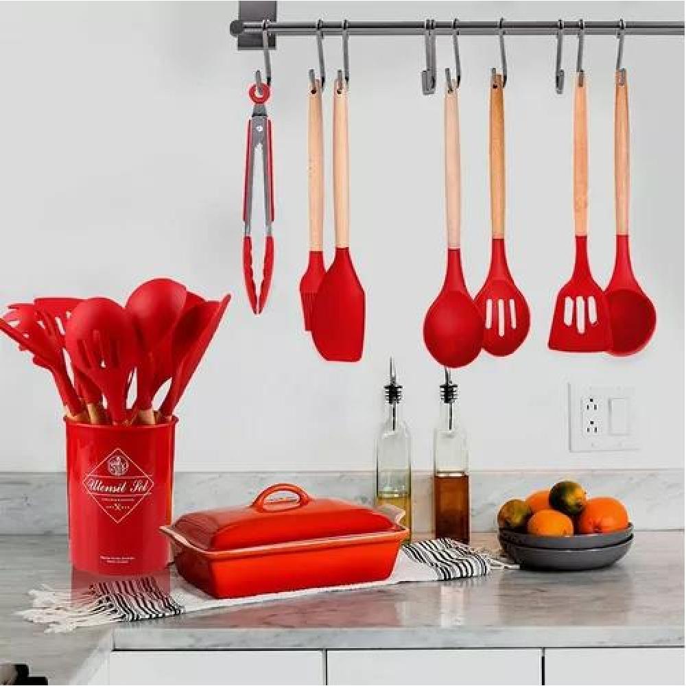 SET X12 UTENSILLOS DE COCINA ANTIADHERENTES DE SILICONA - 4
