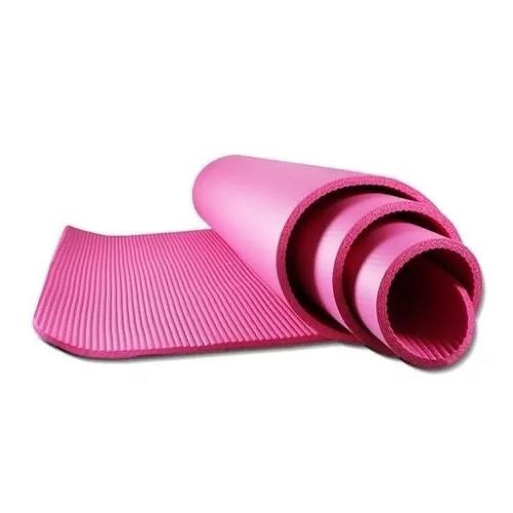 MAT 10MM YOGA PILATES EXTRA GRUESO COLOR ROSA - 1
