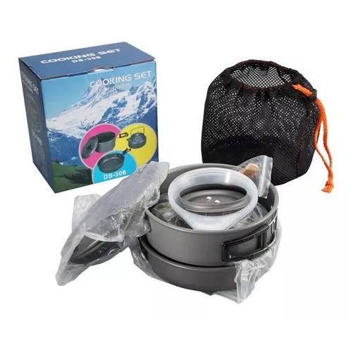 SET OLLAS OUTDOOR CAMPING COCINILLA UTENSILIOS - 3