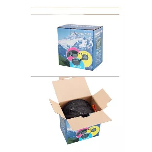 SET OLLAS OUTDOOR CAMPING COCINILLA UTENSILIOS - 4