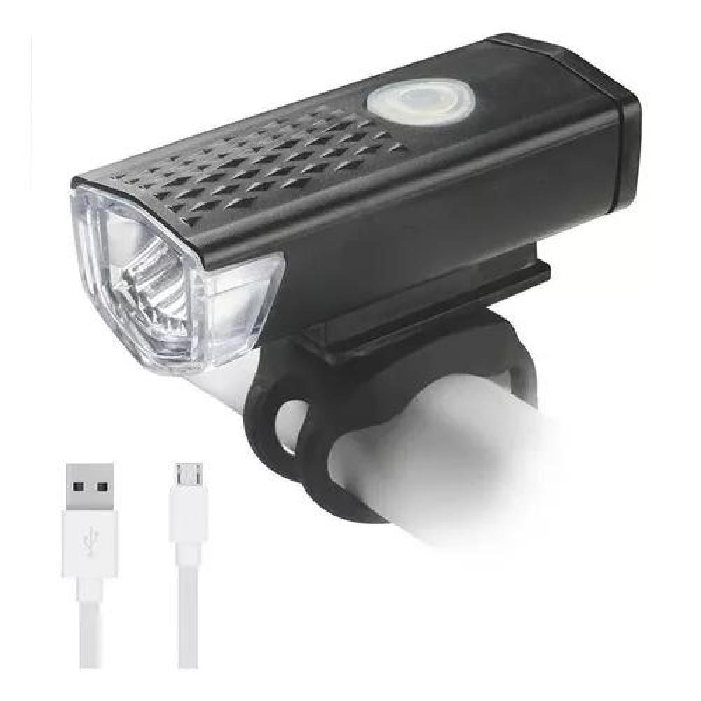 PACK 2 LUCES LED LUZ4 BICICLETA USB TRASERA Y DELANTERA FOCO - 5