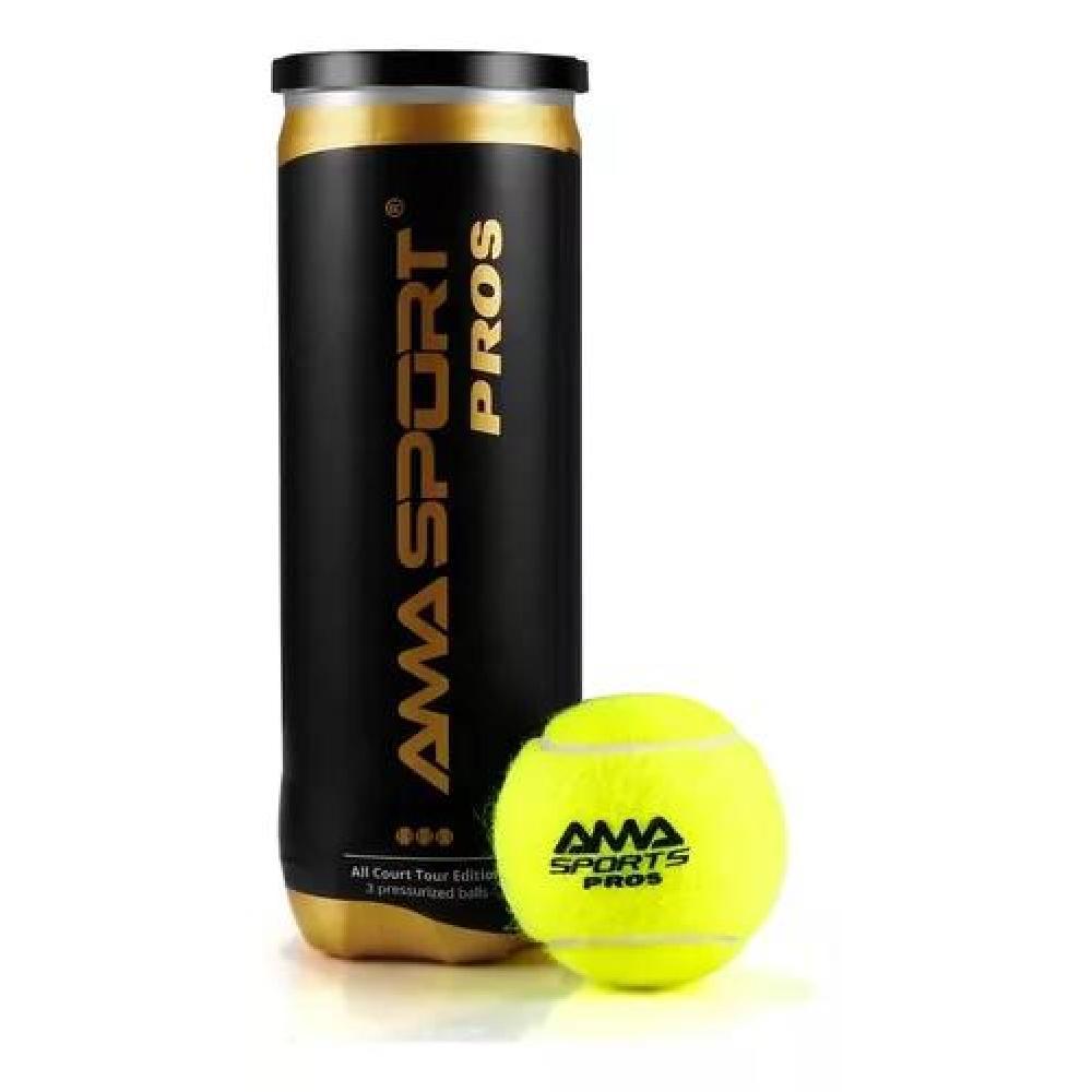 TARRO DE PELOTAS PADEL ACERO AMA PROS 3 UN. ( WPT & IPF APPROVAL ) - 2