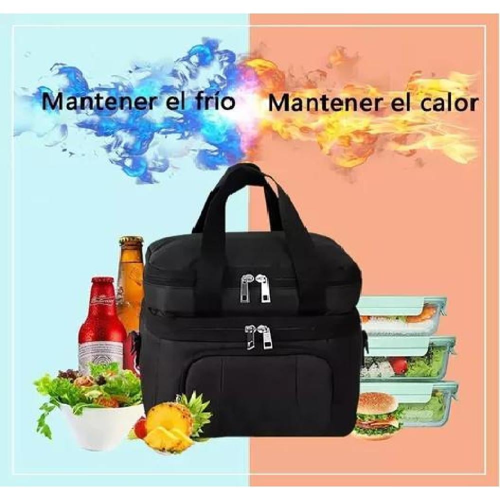 LONCHERAS ESCOLARE IMPERMEABLE 10LGRAN CAPACIDAD Y BANDOLERA - 4