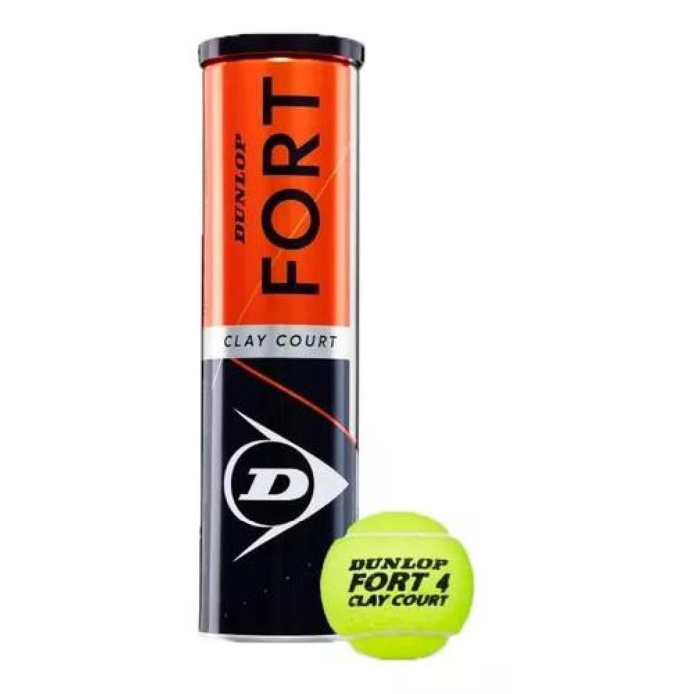TARRO PELOTAS TENIS ACERO DUNLOP FORT CLAY X4 - 1