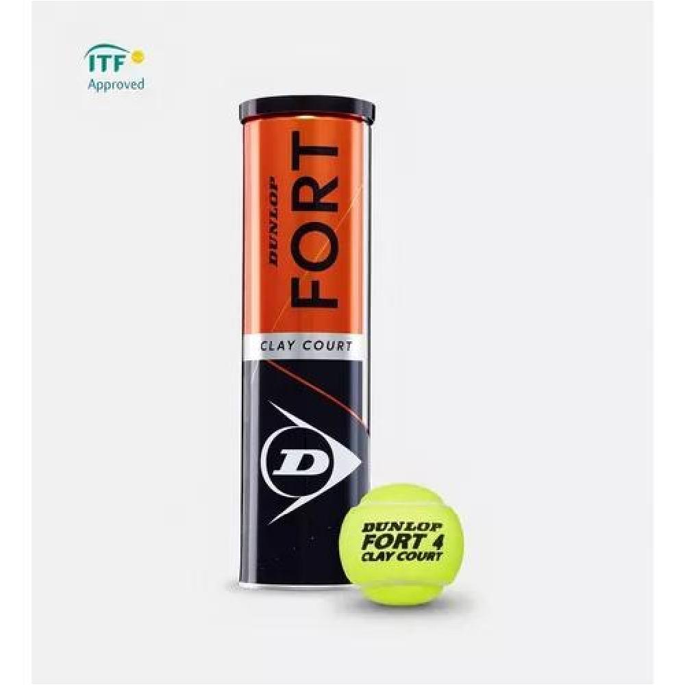 TARRO PELOTAS TENIS ACERO DUNLOP FORT CLAY X4 - 3
