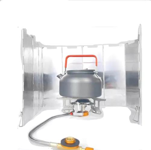 PROTECTOR DE VIENTO PARA COCINILLA PORTATIL CAMPING 84X24CM - 3