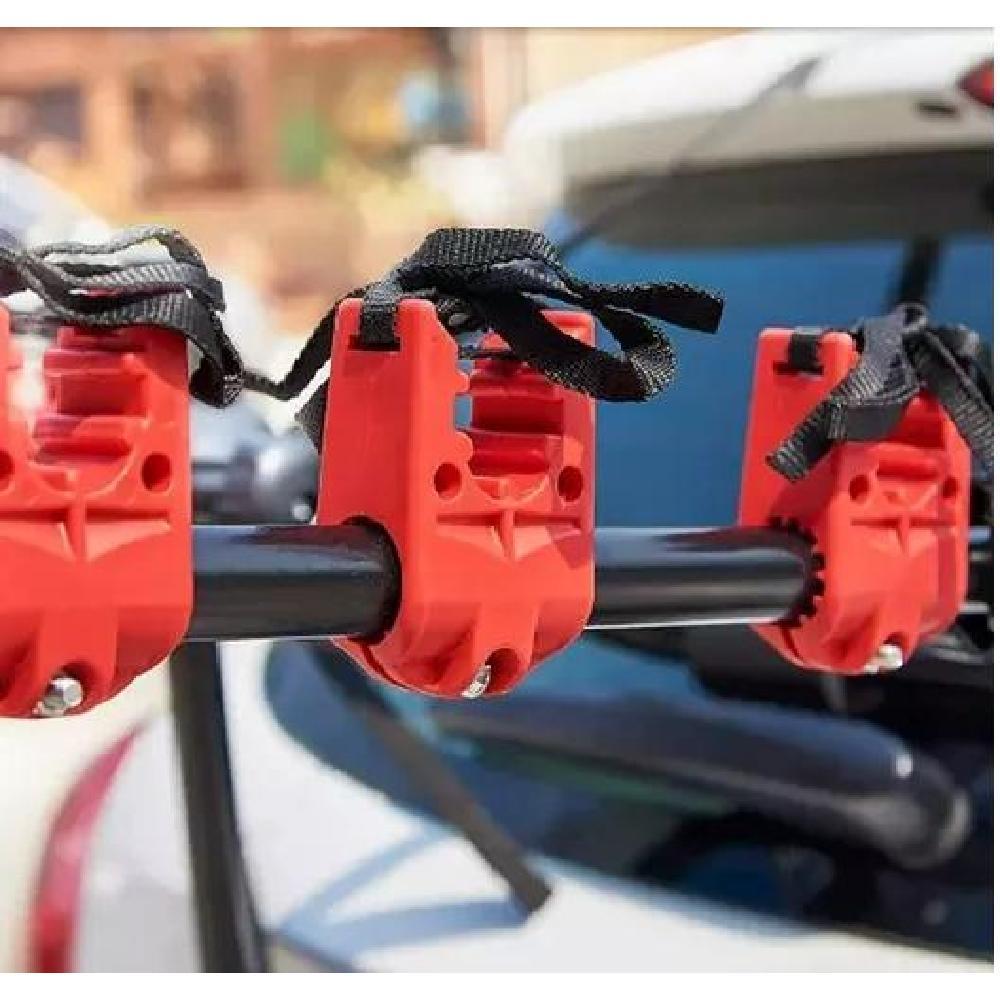 PORTA BICICLETAS METAL TRIPLE AUTOMOVIL PORTABICICLETAS AUTO DOUX - 4