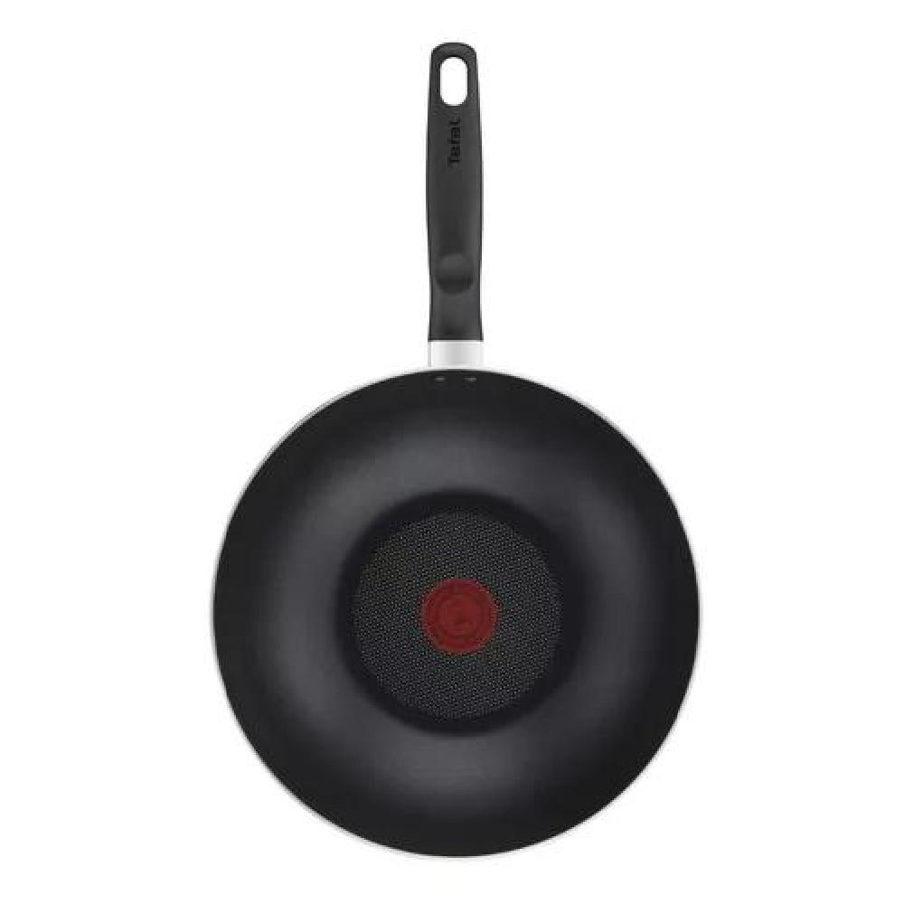WOK 28 CM + TAPA SUPER COOK COLOR NEGRO - 3