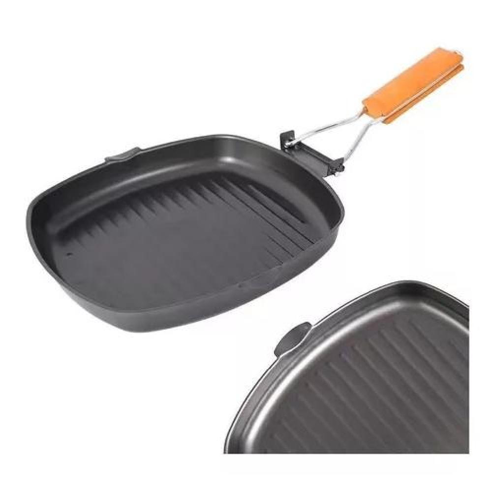 SARTEN PLEGABLE PARA CAMPING PORTATIL VIAJERO BUENA CALIDAD - 3