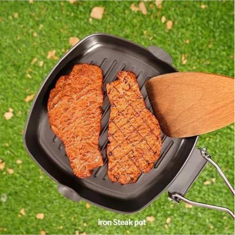 SARTEN PLEGABLE PARA CAMPING PORTATIL VIAJERO BUENA CALIDAD - 6
