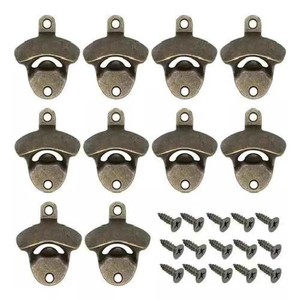 PACK X10 DESTAPADORES BOTELLAS VINTAGE BRONCE VIEJO - 6