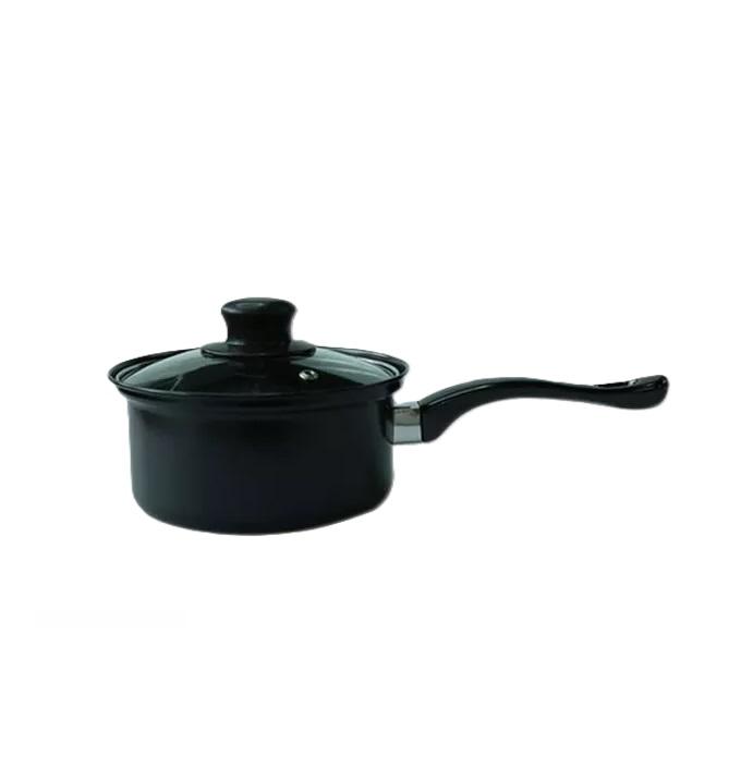 SET DE BATERÍA 13 PCS ANTIADHERENTE ROYAL MARK OLLAS SARTÉN COLOR NEGRO - 1
