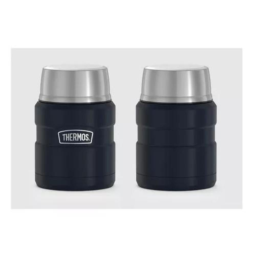 TERMO COMIDA KING ACERO INOX 470 ML NEGRO - THERMOS - 4