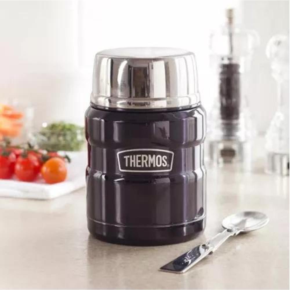 TERMO COMIDA KING ACERO INOX 470 ML NEGRO - THERMOS - 6