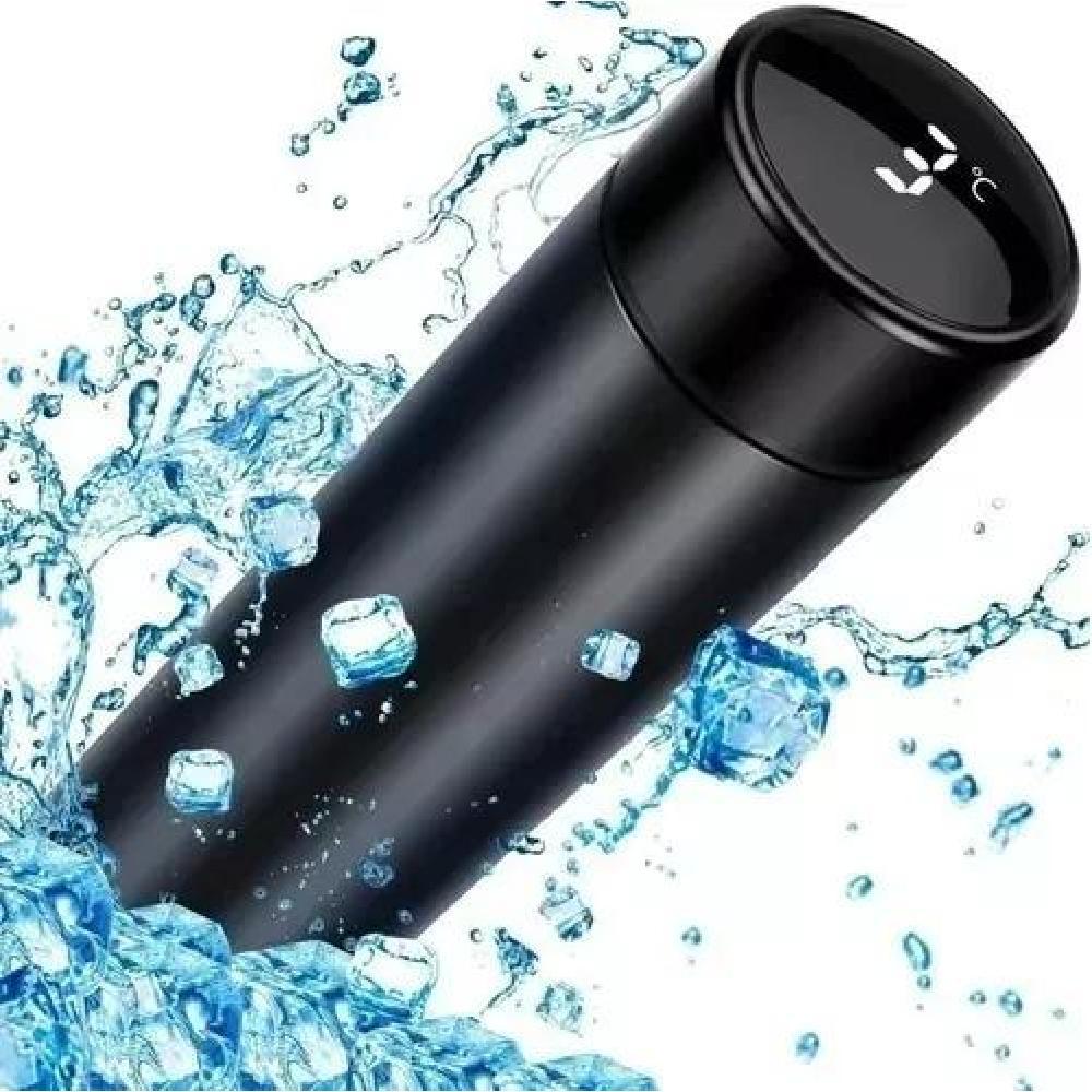 TAZA TERMO INTELIGENTE DIGITAL TÁCTIL LED TEMPERATURA COLOR NEGRO - 1