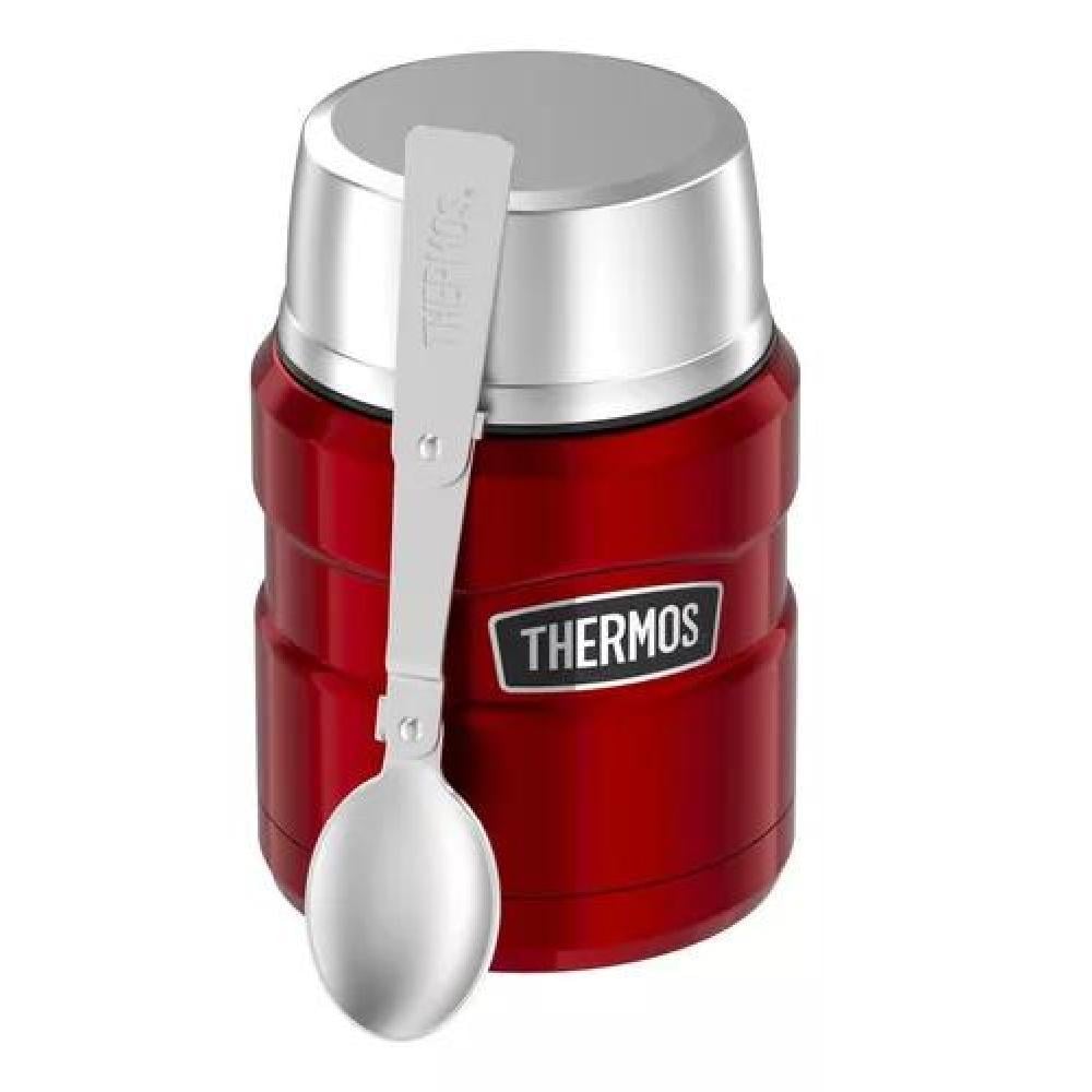 TERMO COMIDA KING ACERO INOX 470 ML ROJO - THERMOS - 1