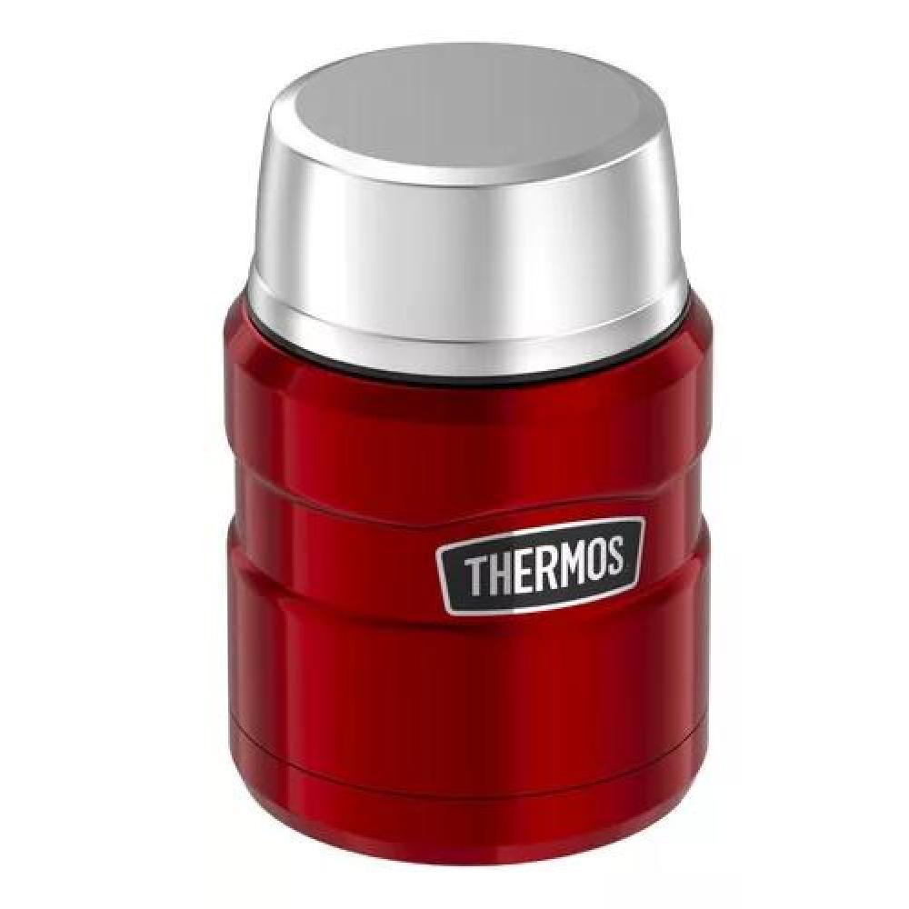 TERMO COMIDA KING ACERO INOX 470 ML ROJO - THERMOS - 2