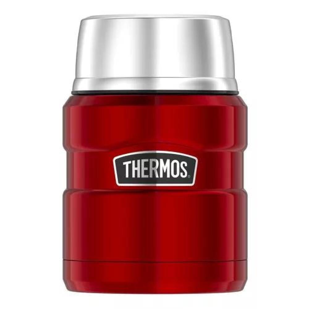 TERMO COMIDA KING ACERO INOX 470 ML ROJO - THERMOS - 3