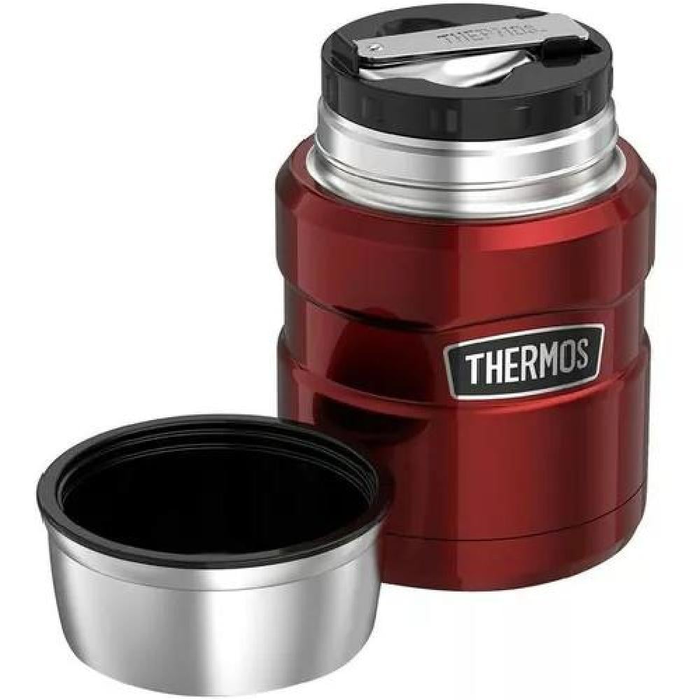 TERMO COMIDA KING ACERO INOX 470 ML ROJO - THERMOS - 4
