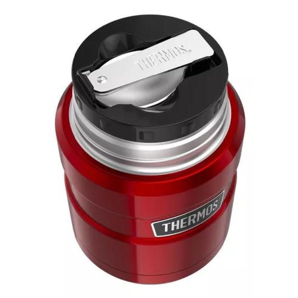 TERMO COMIDA KING ACERO INOX 470 ML ROJO - THERMOS - 5