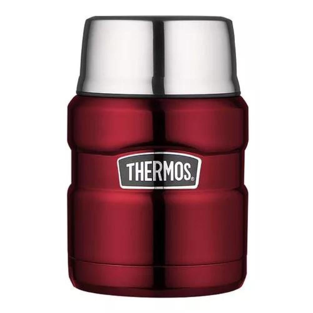 TERMO COMIDA KING ACERO INOX 470 ML ROJO - THERMOS - 7