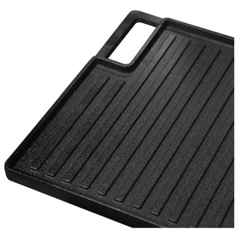 PLANCHA CHURRASQUERA REVERSIBLE 46X26CM HIERRO FUNDIDO - 3