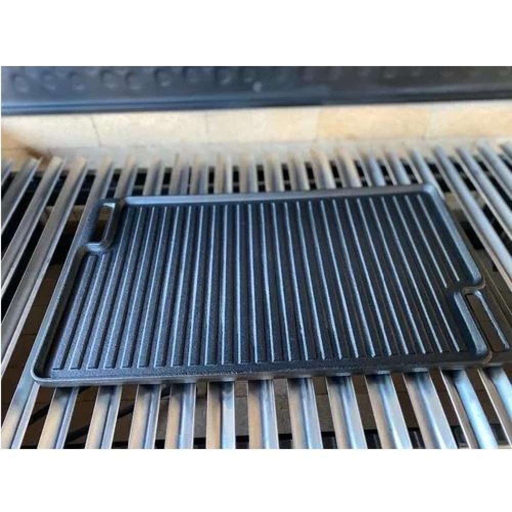 PLANCHA CHURRASQUERA REVERSIBLE 46X26CM HIERRO FUNDIDO - 5