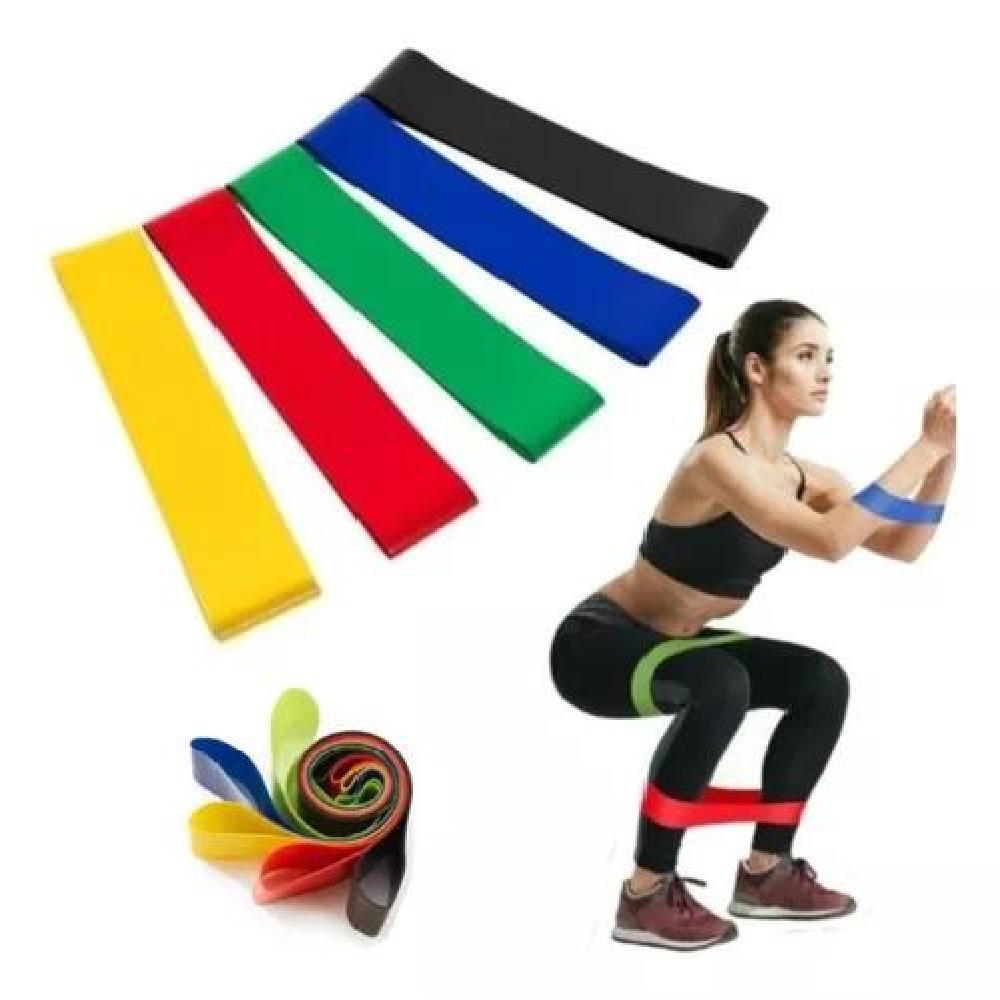 SET 5 BANDAS ELÁSTICAS RESISTENCIA EJERCICIO ENTRENAMIENTO BETENSH BANDAS ELÁSTICOS - 1