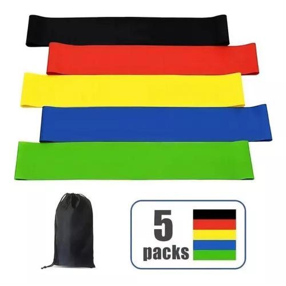 SET 5 BANDAS ELÁSTICAS RESISTENCIA EJERCICIO ENTRENAMIENTO BETENSH BANDAS ELÁSTICOS - 2