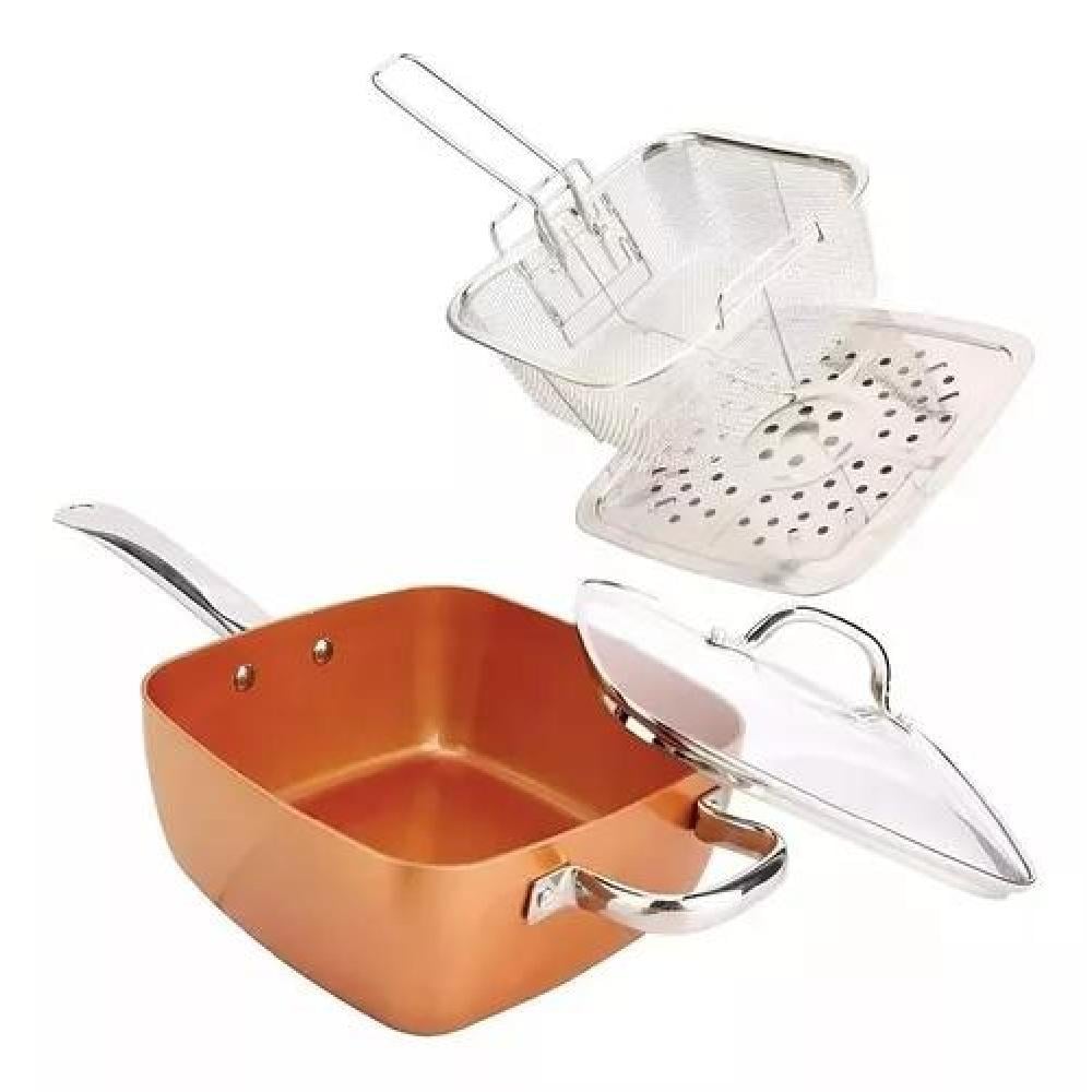 SARTEN ANTIADHERENTE COCINA SET COBRE - 1